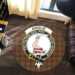 Ainslie Tartan Crest Round Rug