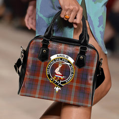 Ainslie Family Tartan Crest Shoulder Handbags