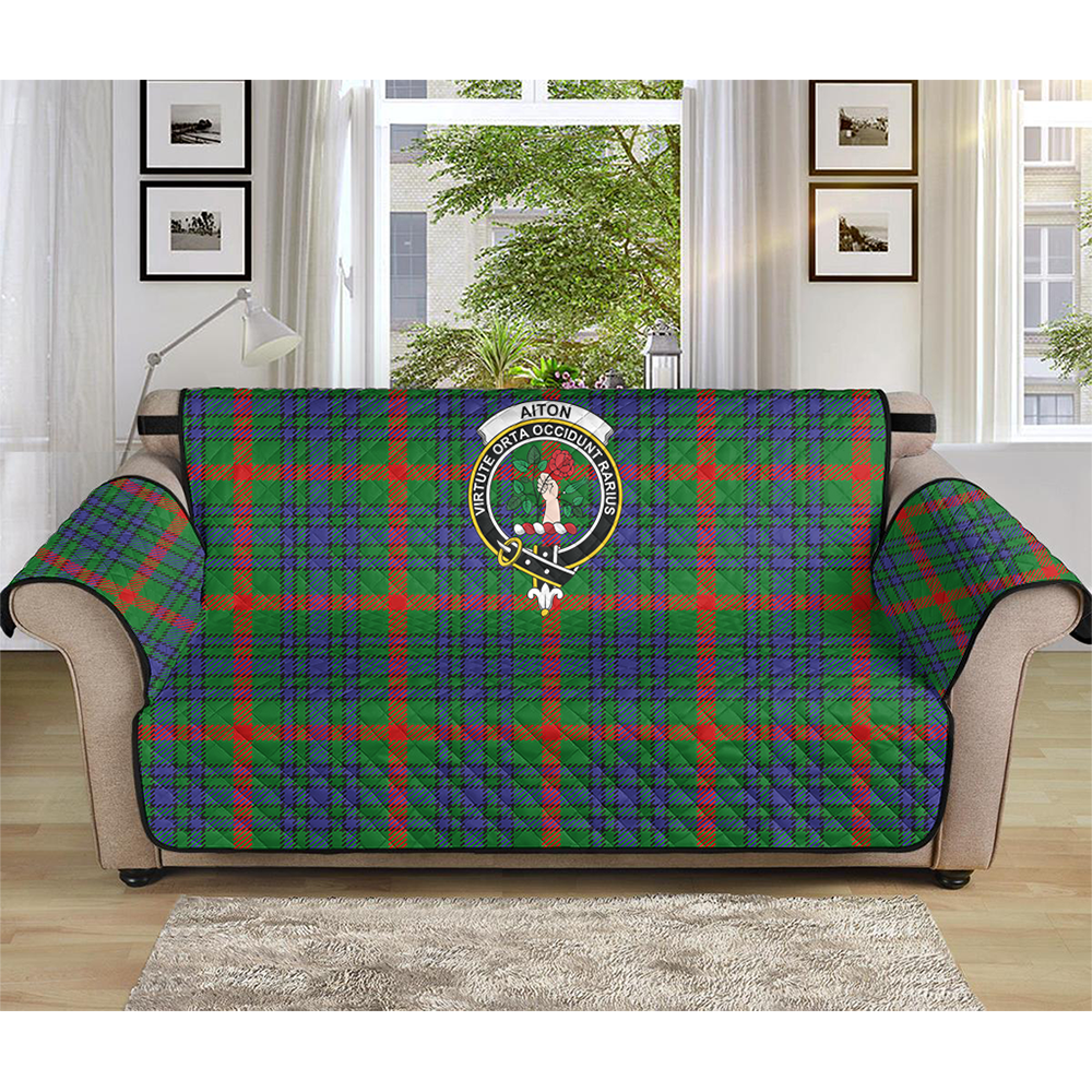 Aiton Tartan Crest Sofa Protector