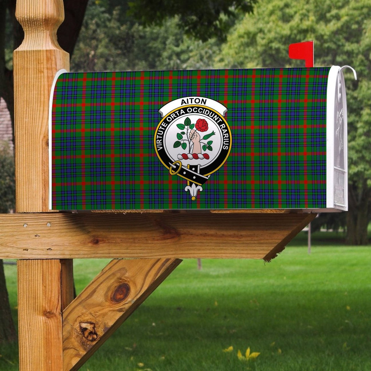 Aiton Tartan Crest Mailbox