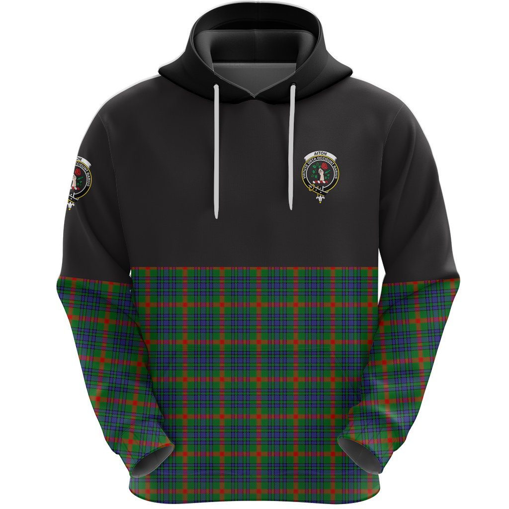 Aiton Clan Half Of Tartan Hoodie