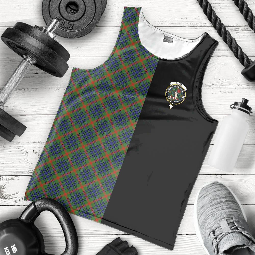 Aiton Tartan Crest Men's Tank Top - Cross Style