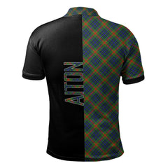 Aiton Tartan Polo Shirt Half of Me - Cross Style