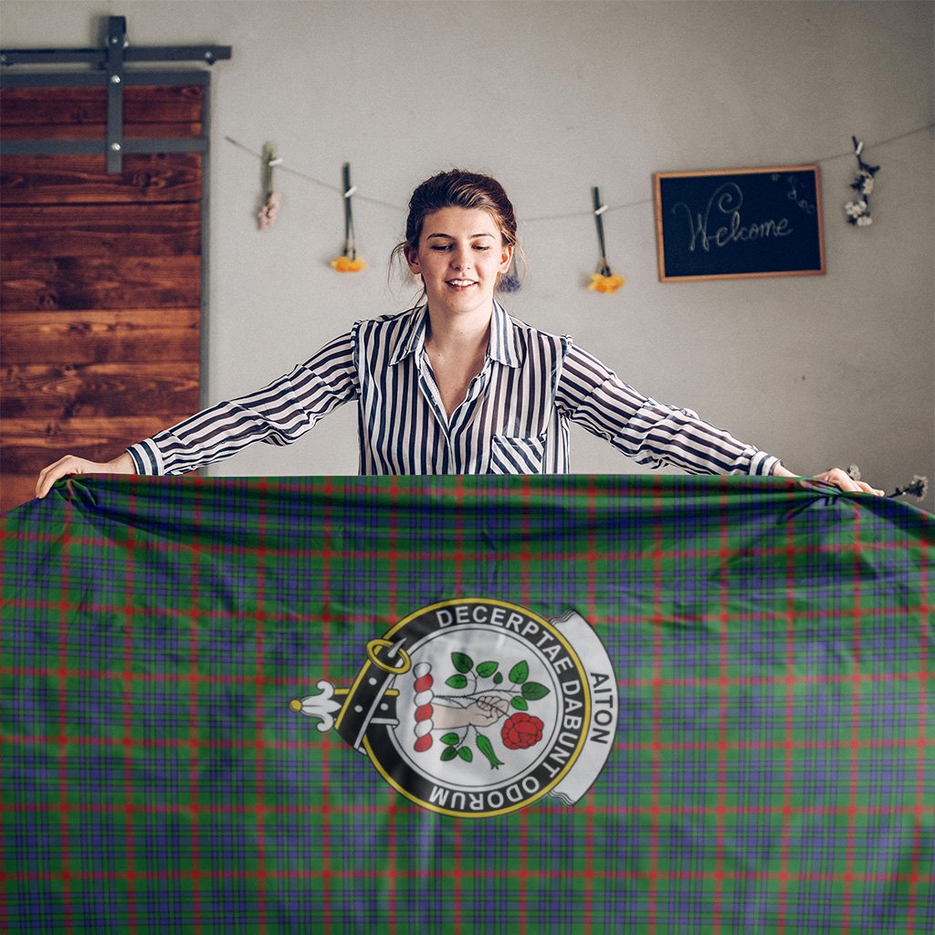 Aiton Tartan Crest Tablecloth