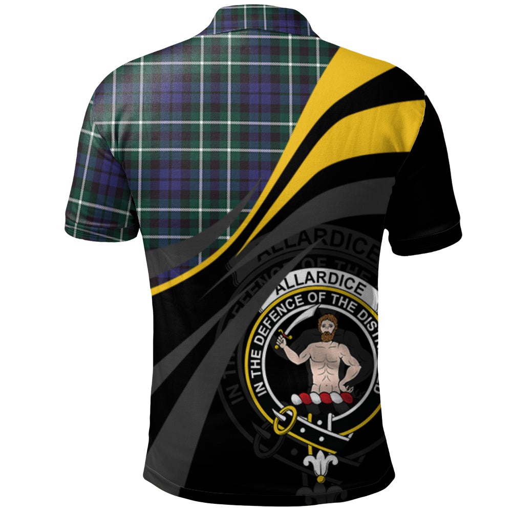 Allardice Tartan Polo Shirt - Royal Coat Of Arms Style