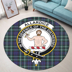 Allardice Tartan Crest Round Rug