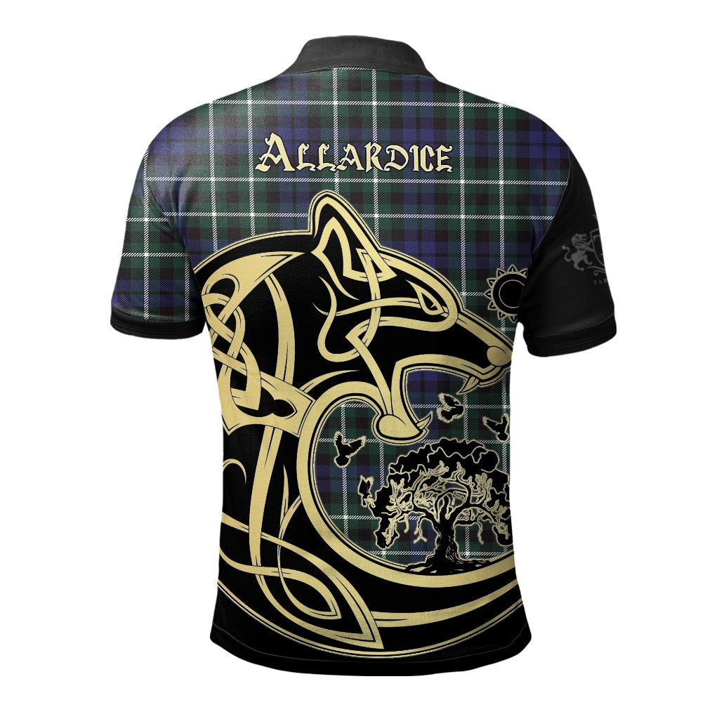 Allardice Tartan Polo Shirt Viking Wolf