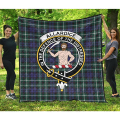 Allardice Tartan Crest Quilt