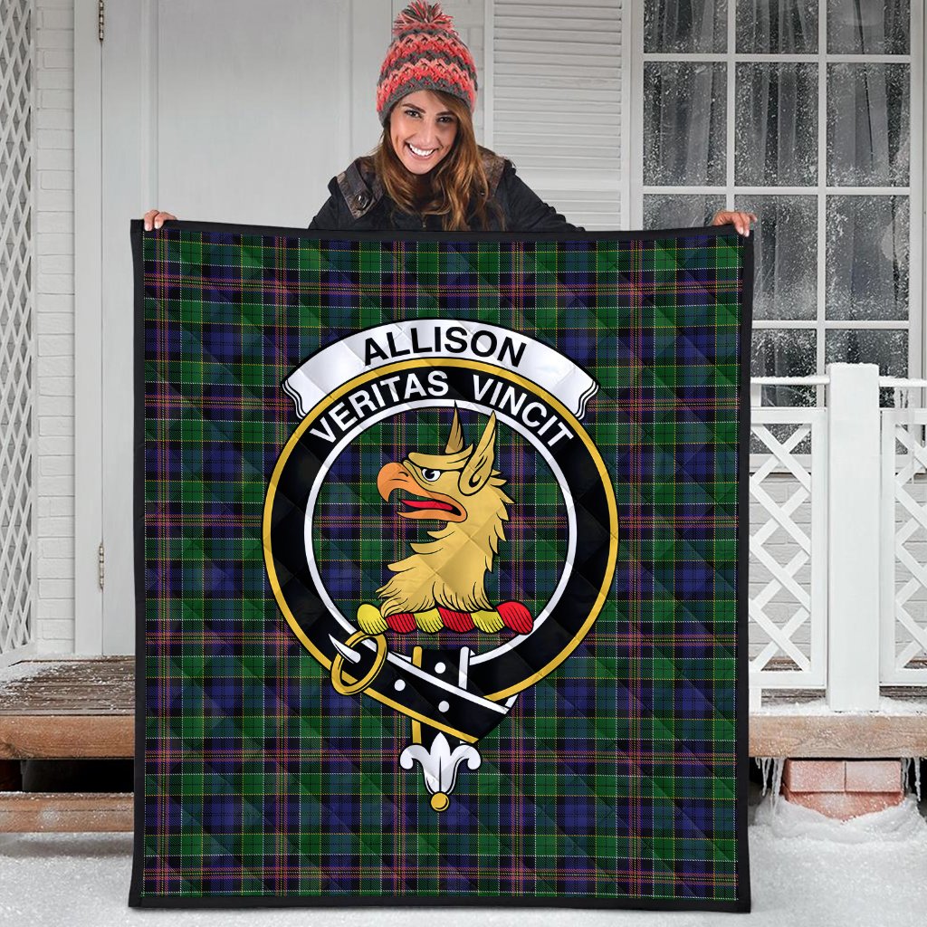 Allison (MacGregor-Hastie) Tartan Crest Quilt