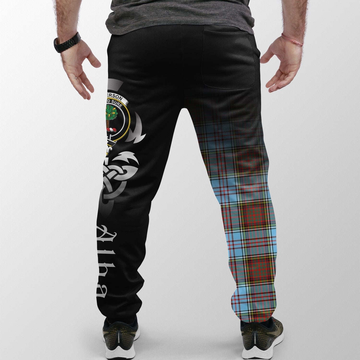 Anderson Ancient Tartan Crest Jogger Sweatpants - Alba Celtic Style