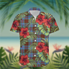 Anderson Tartan Hawaiian Shirt Hibiscus, Coconut, Parrot, Pineapple - Tropical Garden Shirt