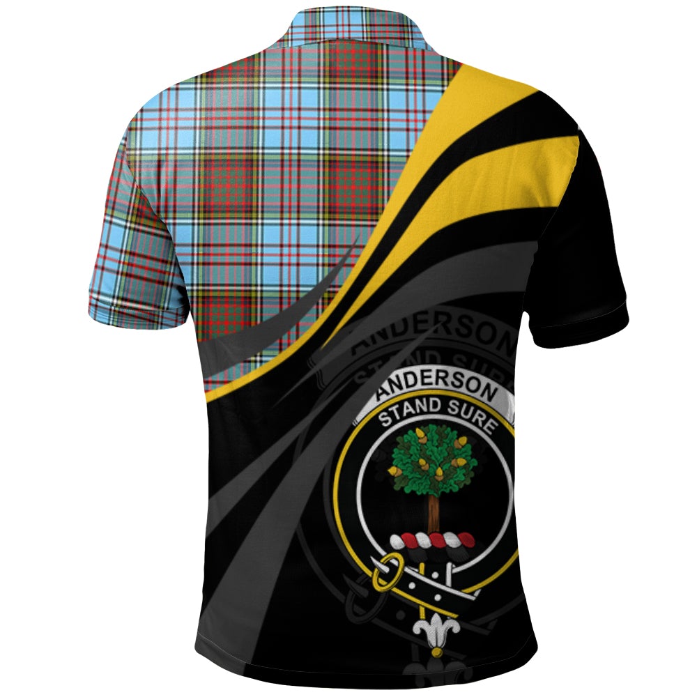 Anderson Ancient Tartan Polo Shirt - Royal Coat Of Arms Style