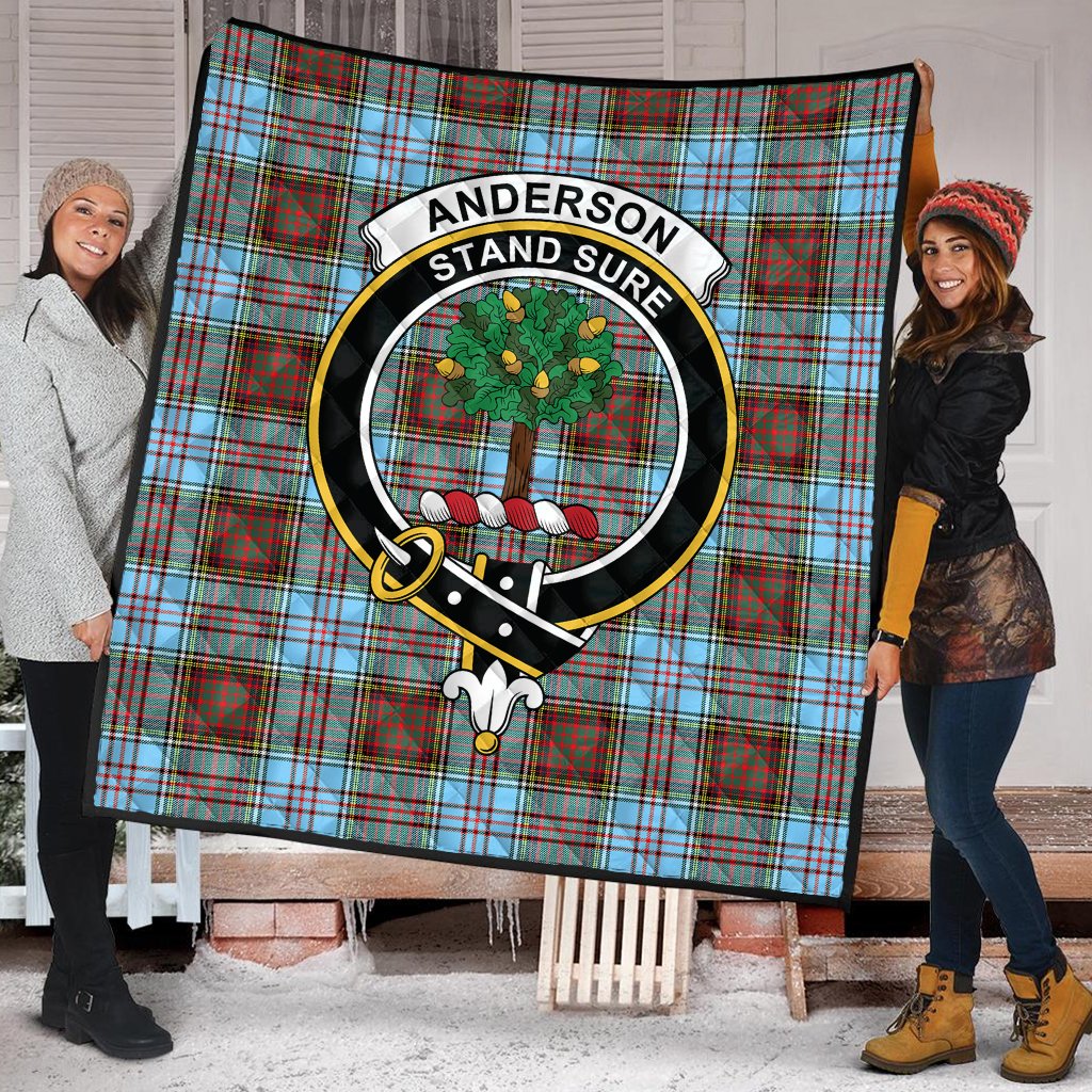 Anderson Ancient Tartan Crest Quilt