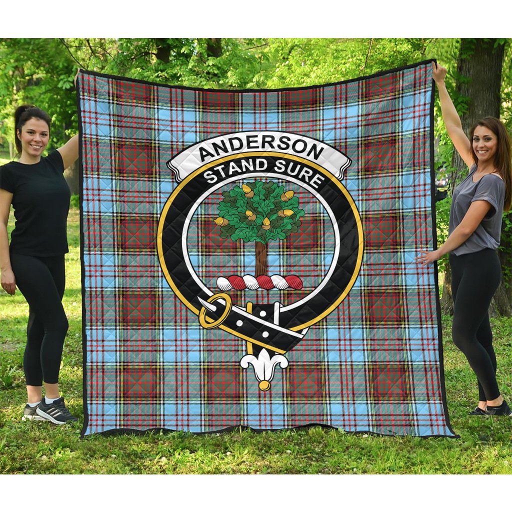 Anderson Ancient Tartan Crest Quilt