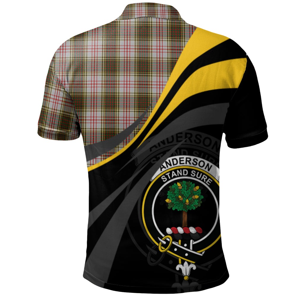 Anderson Dress Tartan Polo Shirt - Royal Coat Of Arms Style