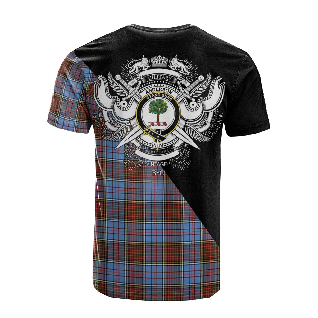 Anderson Modern Tartan - Military T-Shirt