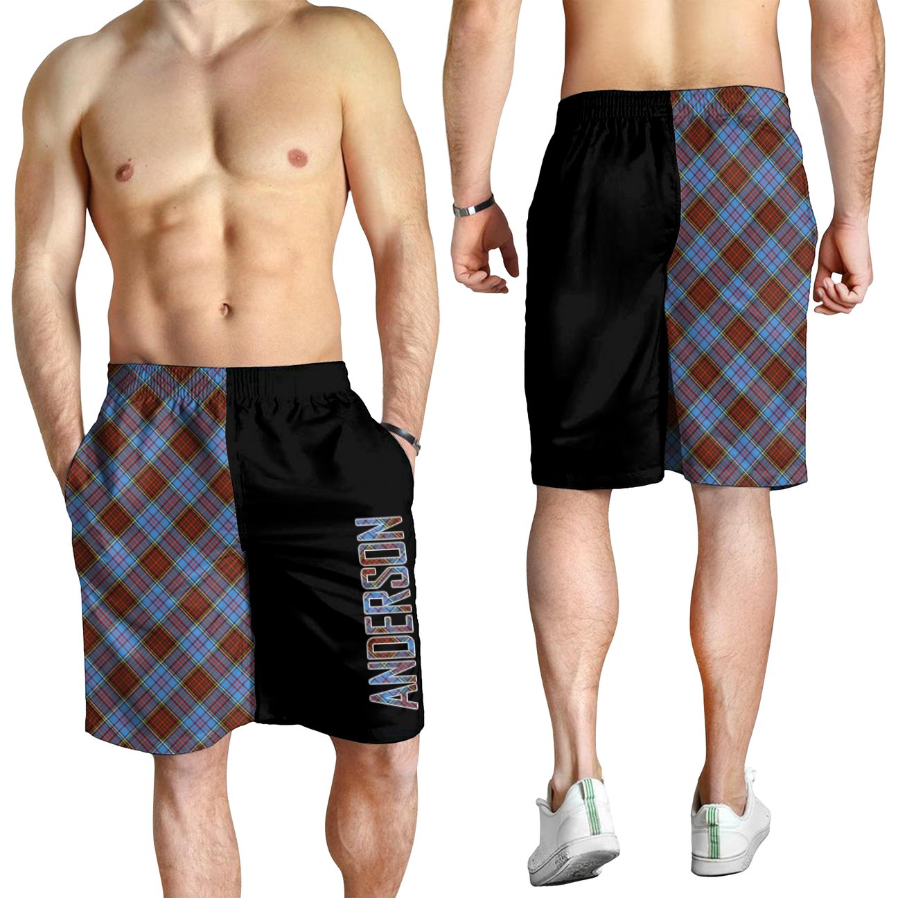 Anderson Modern Tartan Crest Men's Short - Cross Style