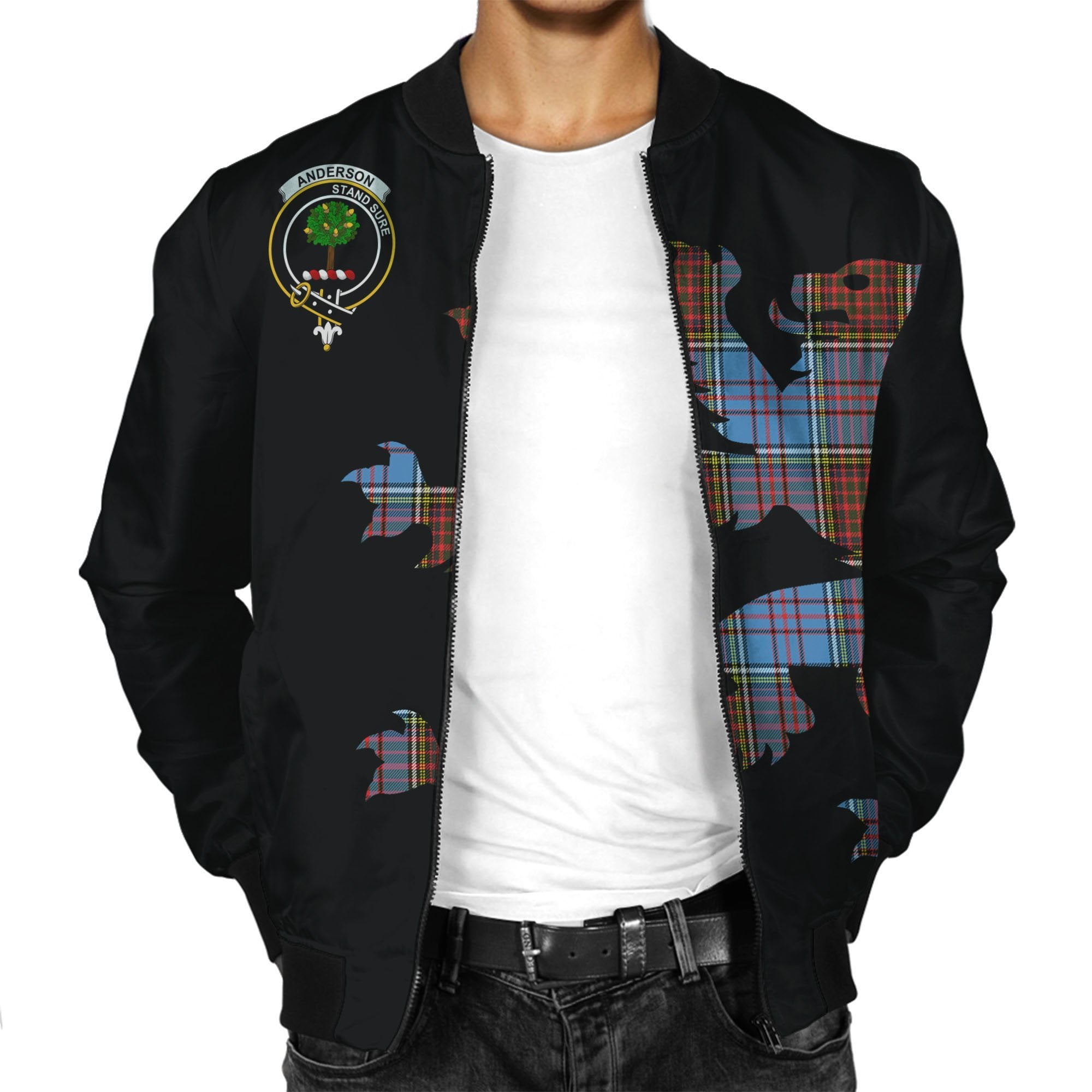 Anderson Tartan Bomber Jacket Lion & Thistle