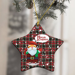 Anderson of Arbrake Tartan Christmas Ceramic Ornament - Santa Style