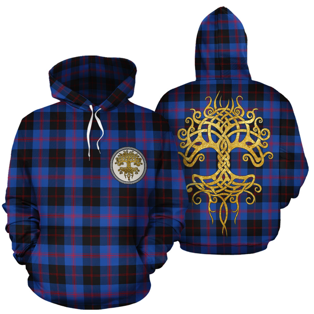 Angus Modern Tartan Hoodie - Tree Of Life