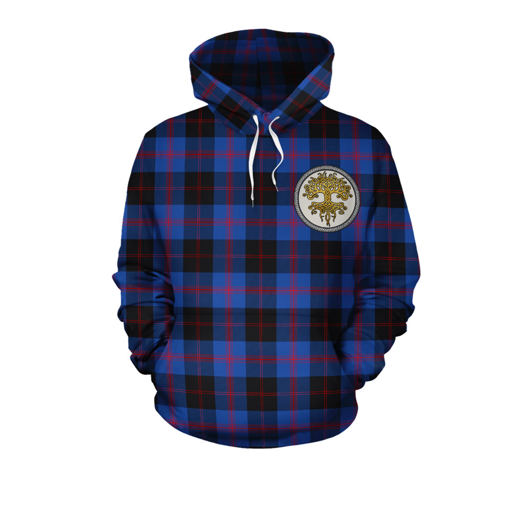 Angus Modern Tartan Hoodie - Tree Of Life