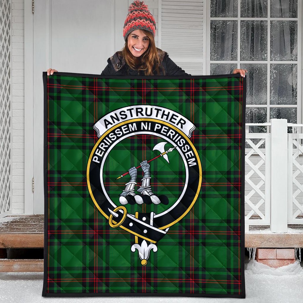 Anstruther Tartan Crest Quilt