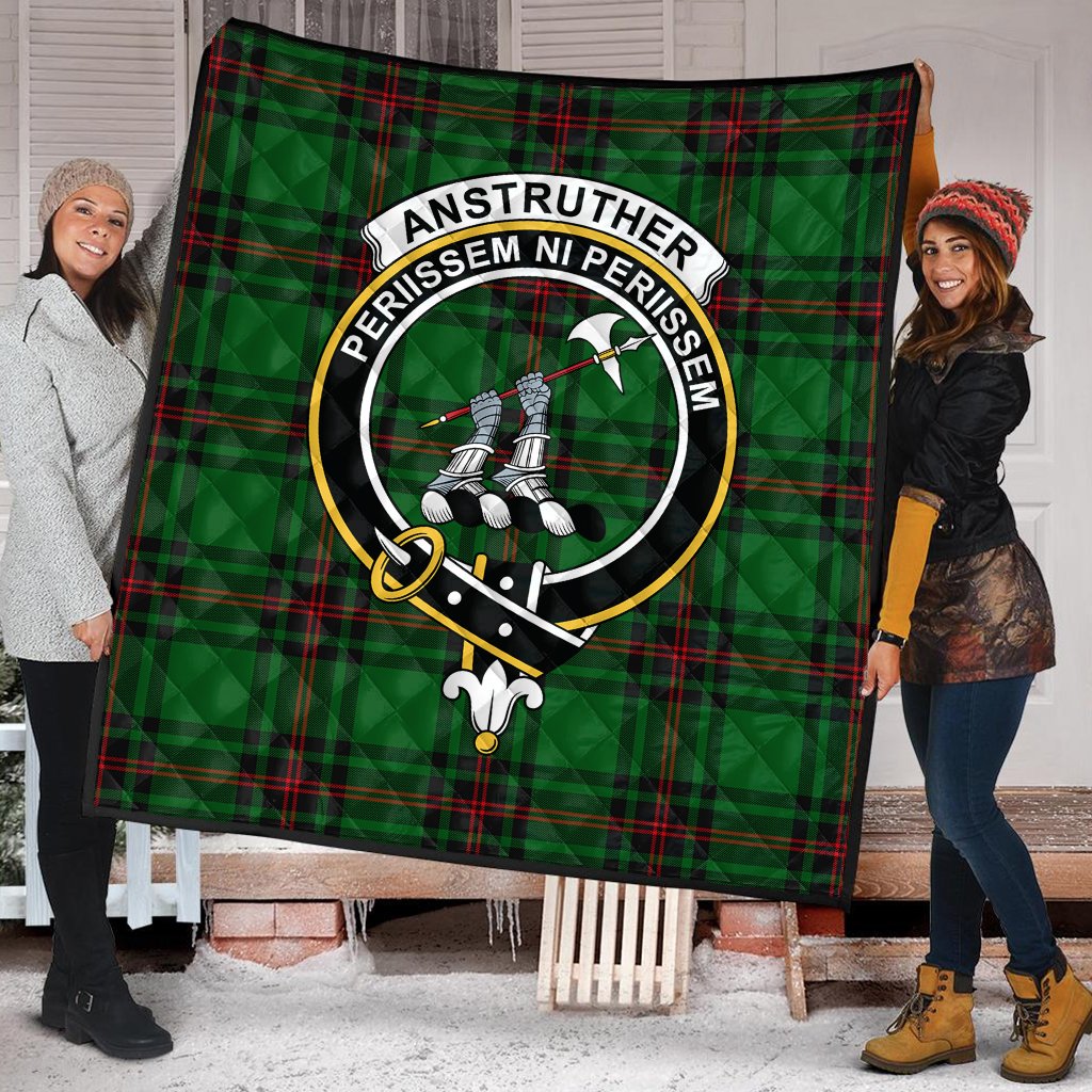 Anstruther Tartan Crest Quilt