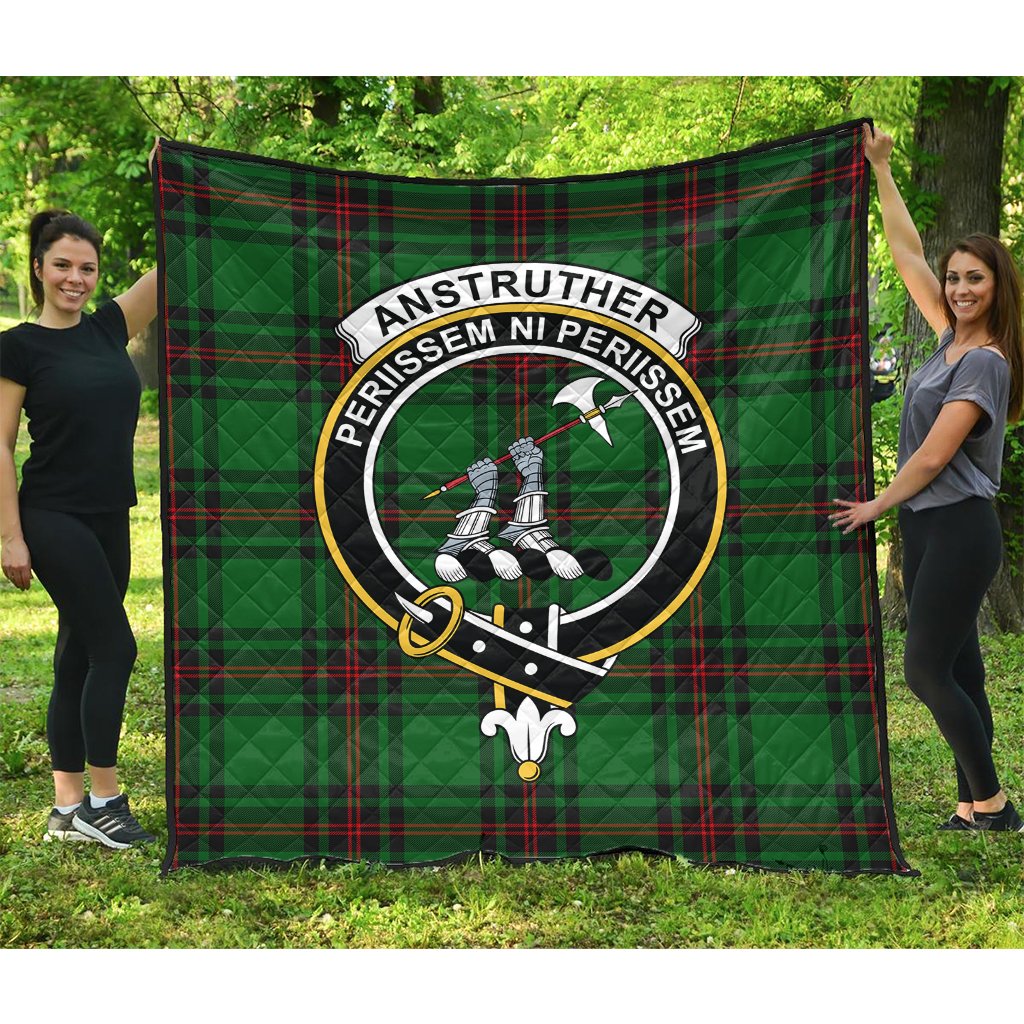 Anstruther Tartan Crest Quilt