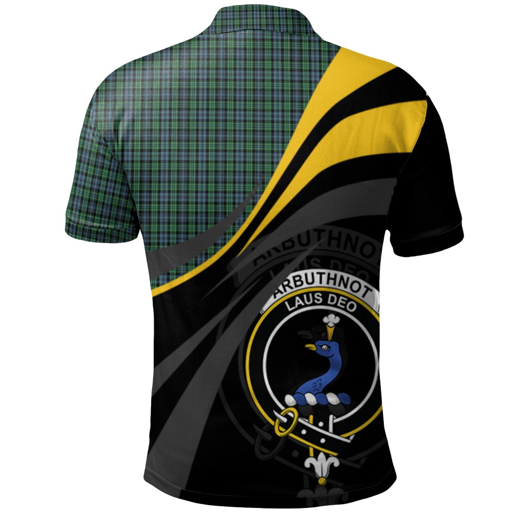 Arbuthnot Tartan Polo Shirt - Royal Coat Of Arms Style