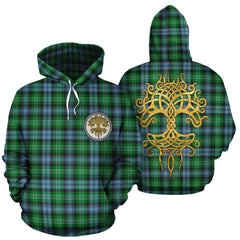 Arbuthnot Ancient Tartan Hoodie - Tree Of Life