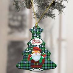 Arbuthnot Ancient Tartan Christmas Ceramic Ornament - Santa Style