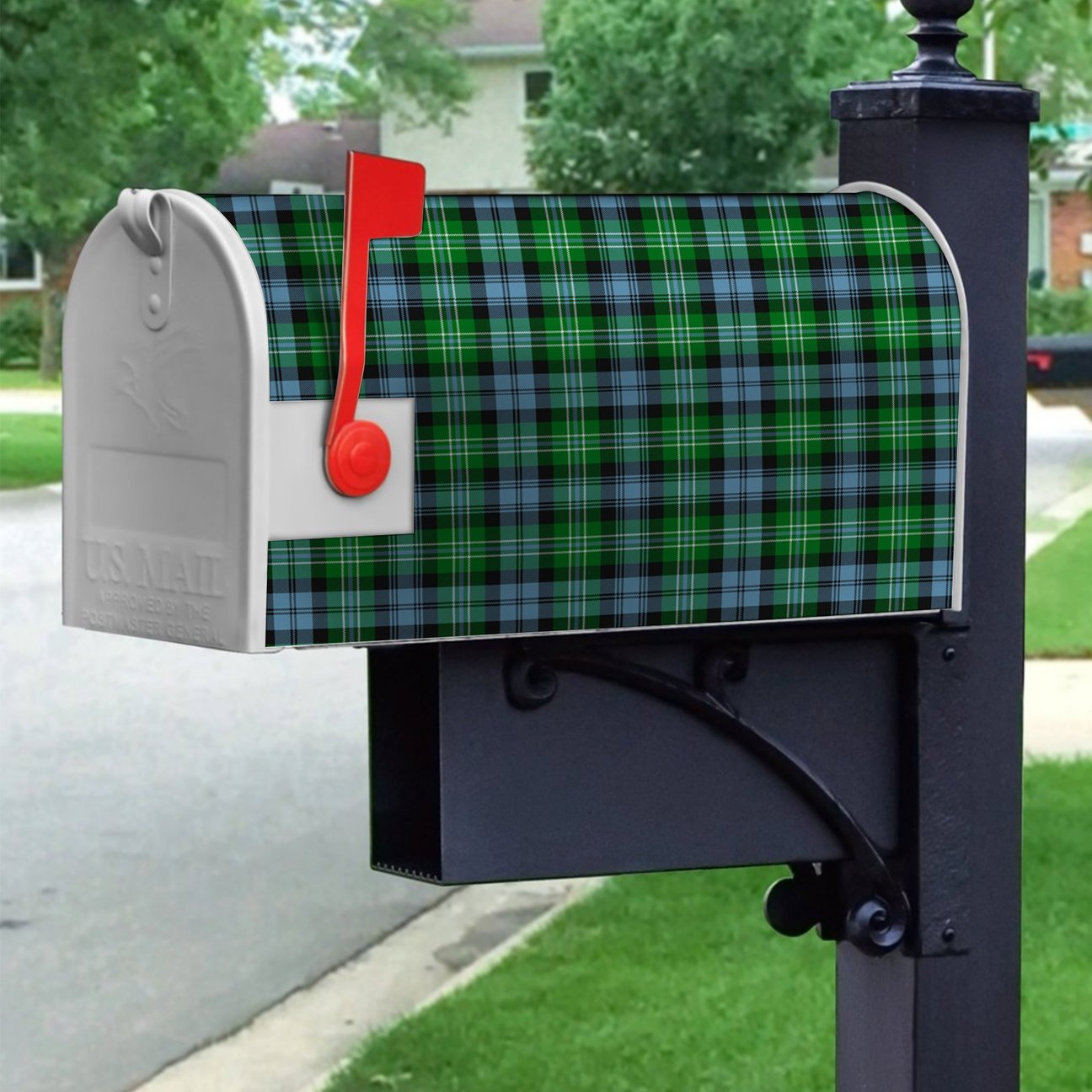 Arbuthnot Ancient  Tartan Crest Mailbox