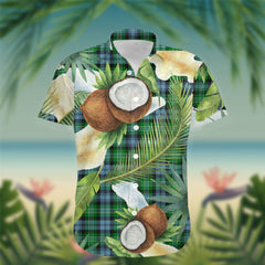 Arbuthnot Tartan Hawaiian Shirt Hibiscus, Coconut, Parrot, Pineapple - Tropical Garden Shirt