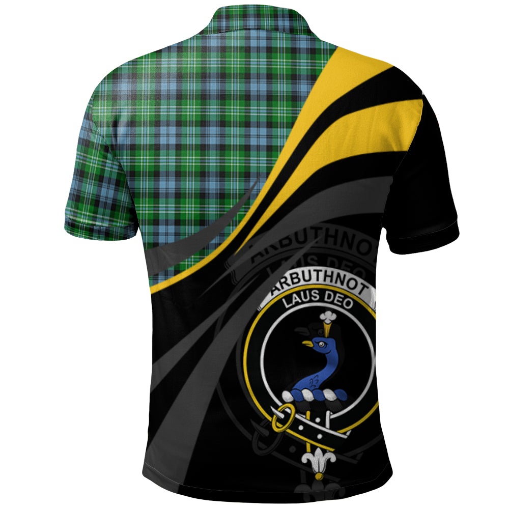 Arbuthnot Ancient Tartan Polo Shirt - Royal Coat Of Arms Style