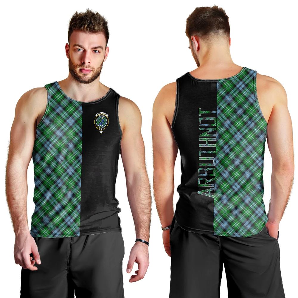 Arbuthnot Ancient Tartan Crest Men's Tank Top - Cross Style