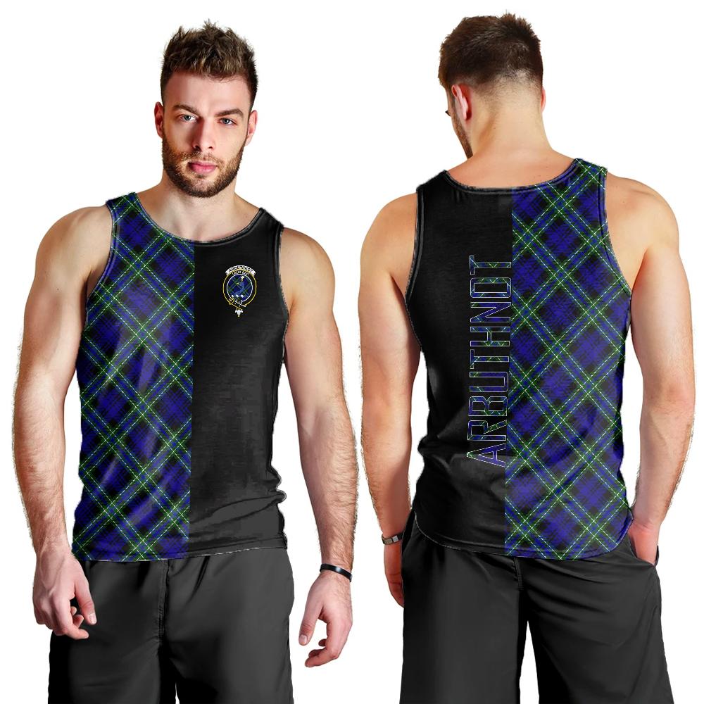 Arbuthnot Modern Tartan Crest Men's Tank Top - Cross Style