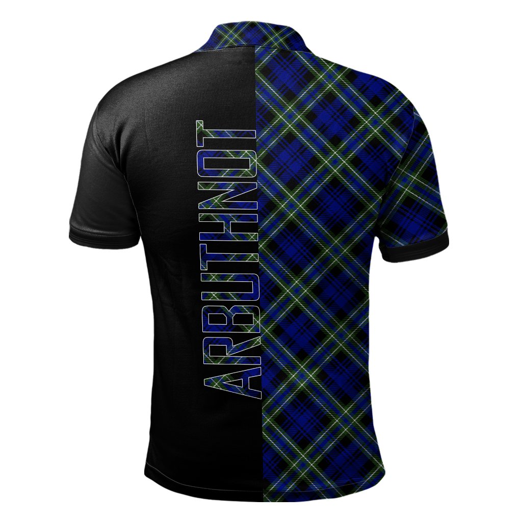 Arbuthnot Modern Tartan Polo Shirt Half of Me - Cross Style