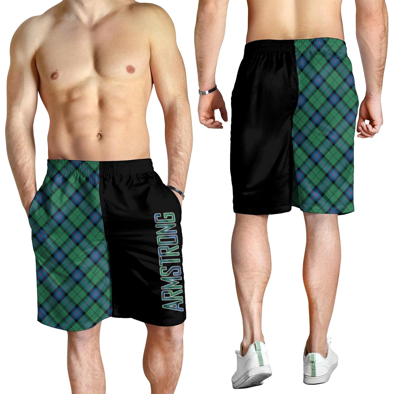 Armstrong Ancient Tartan Crest Men's Short - Cross Style