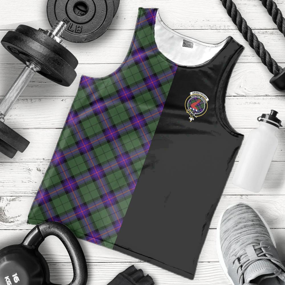 Armstrong Modern Tartan Crest Men's Tank Top - Cross Style