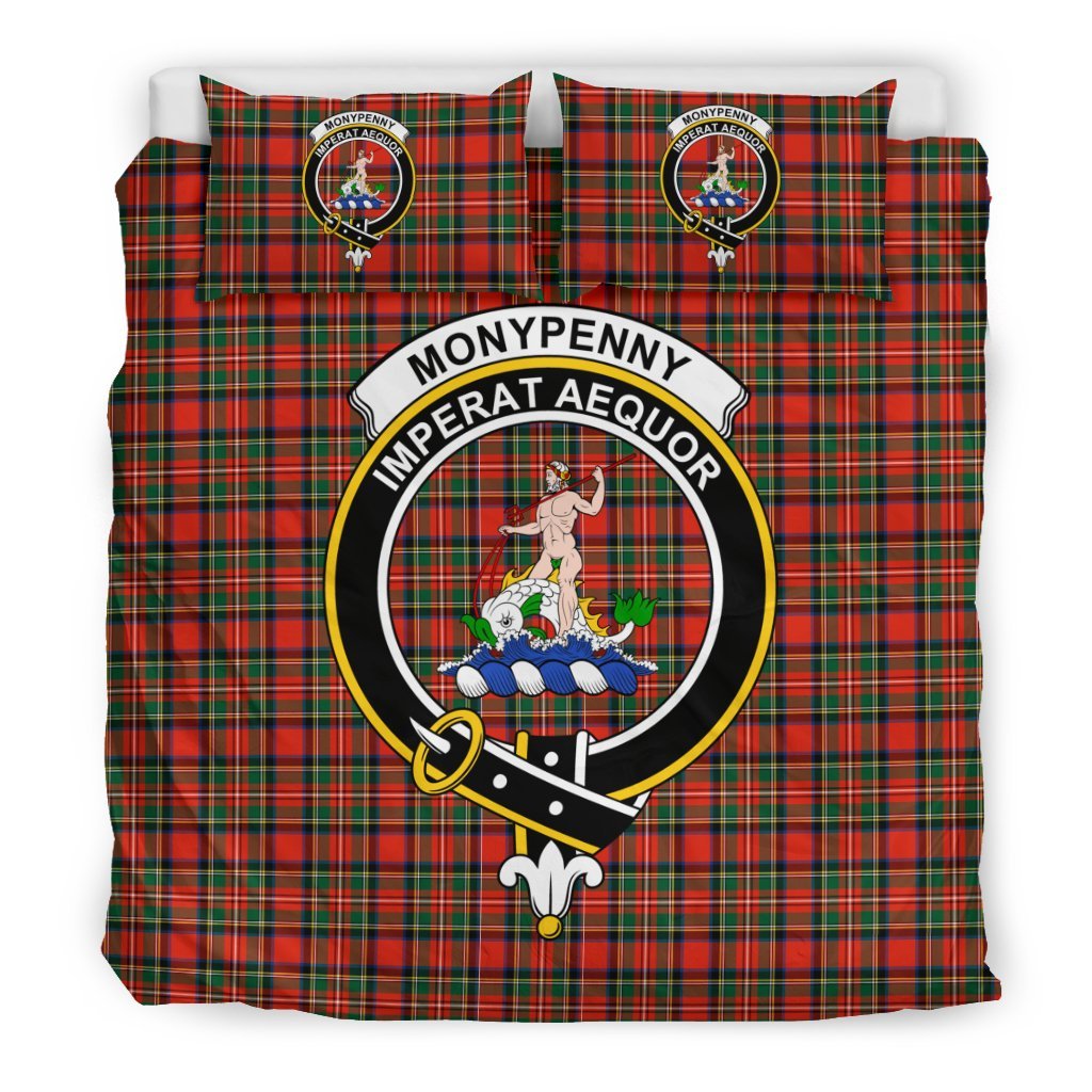 Monypenny Family Tartan Crest Bedding Set
