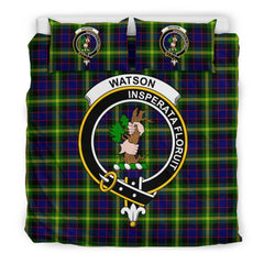 Watson Family Tartan Crest Bedding Set