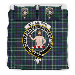 Allardice Family Tartan Crest Bedding Set