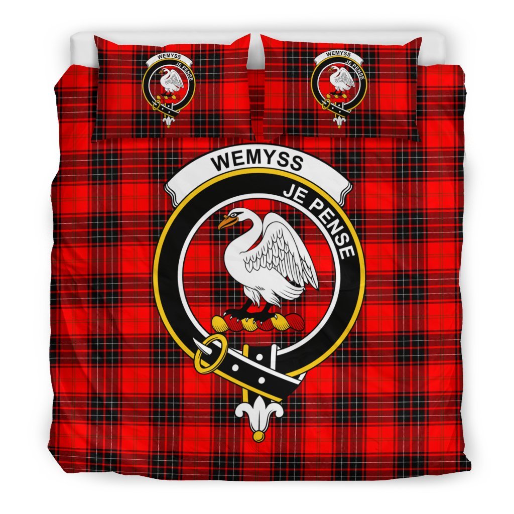 Wemyss Family Tartan Crest Bedding Set