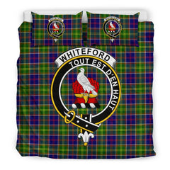 Whiteford Family Tartan Crest Bedding Set