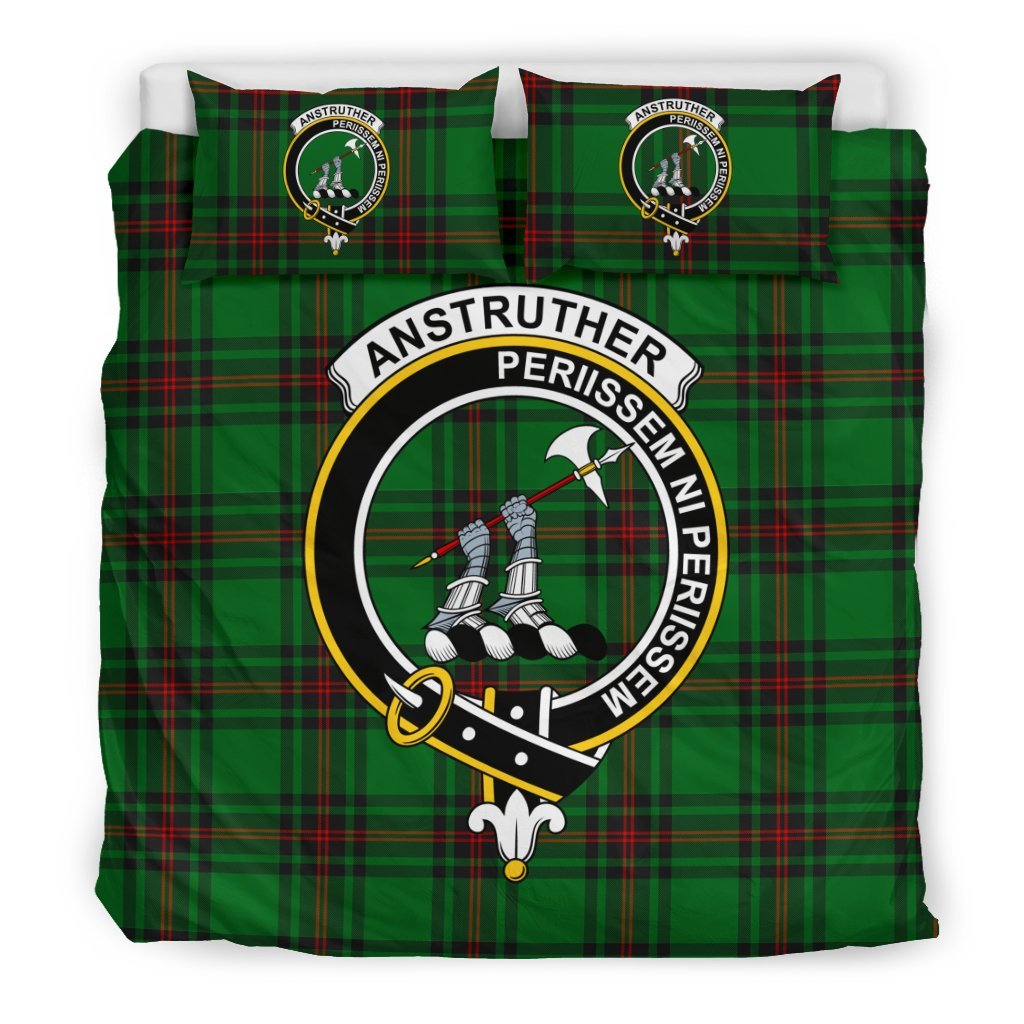 Anstruther Family Tartan Crest Bedding Set