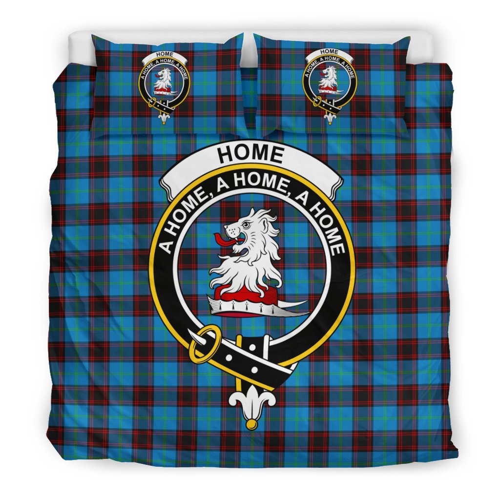 Home (Or Hume) Family Tartan Crest Bedding Set