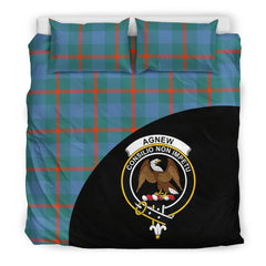 Agnew Ancient Family Tartan Crest Wave Style Bedding Set