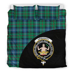 Urquhart Ancient Family Tartan Crest Wave Style Bedding Set