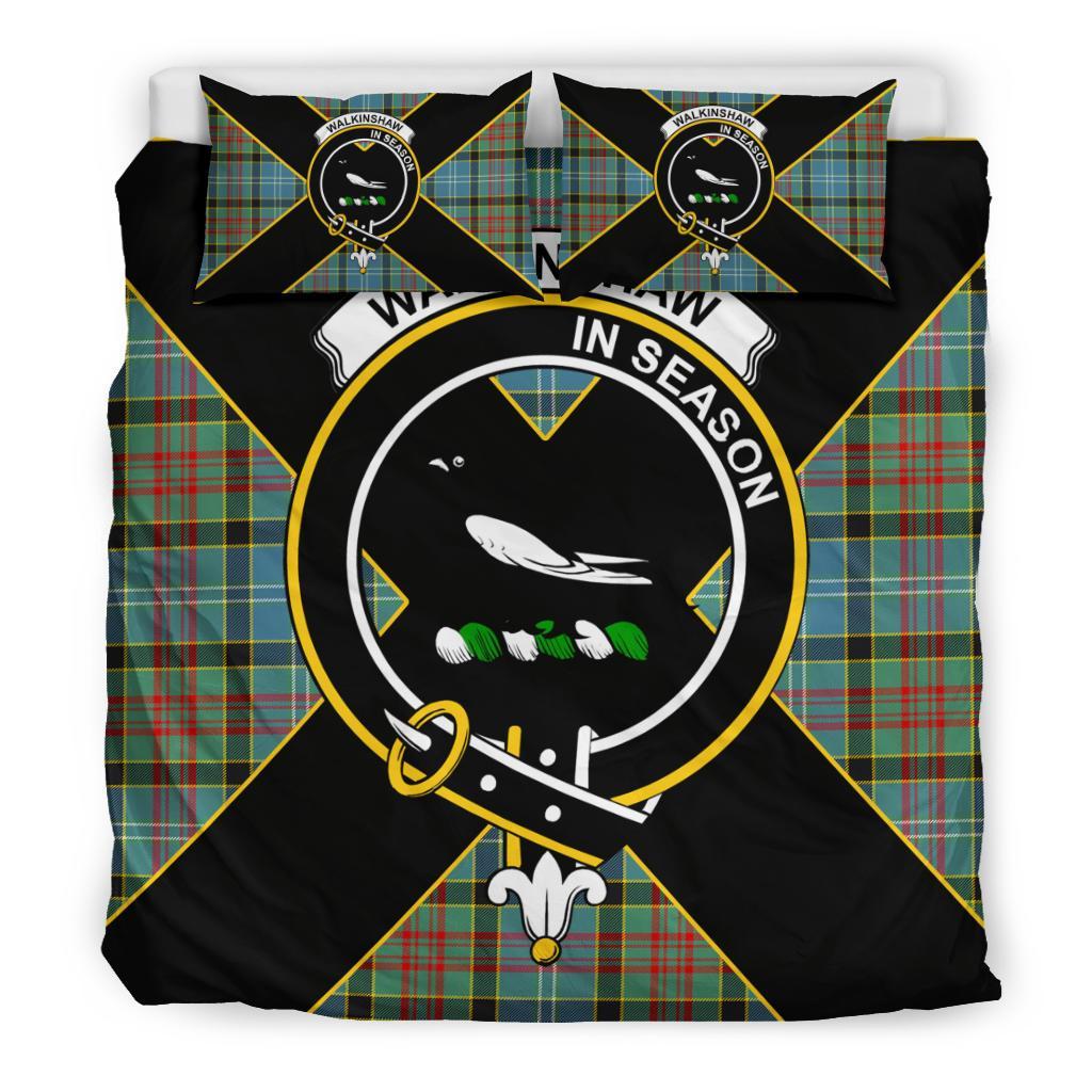 Walkinshaw Tartan Crest Bedding Set - Luxury Style