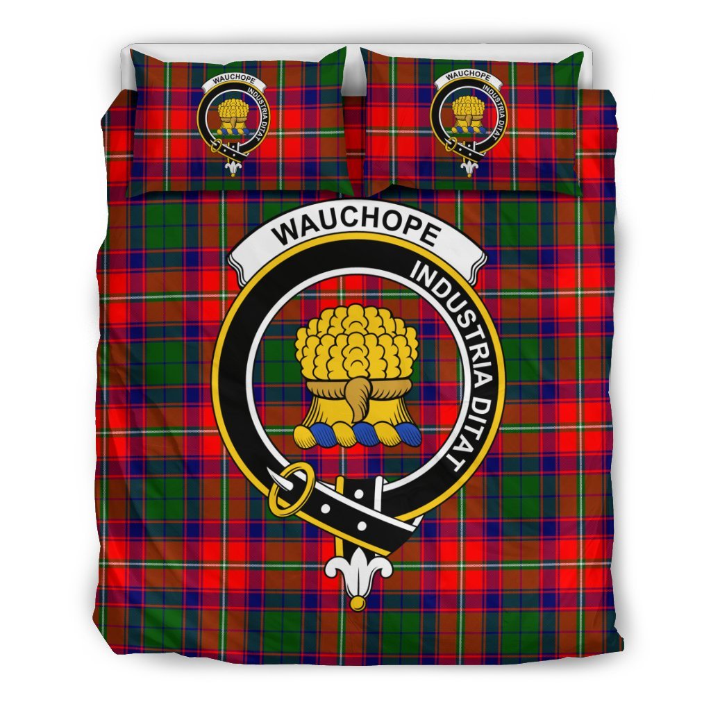 Wauchope (Or Waugh) Family Tartan Crest Bedding Set